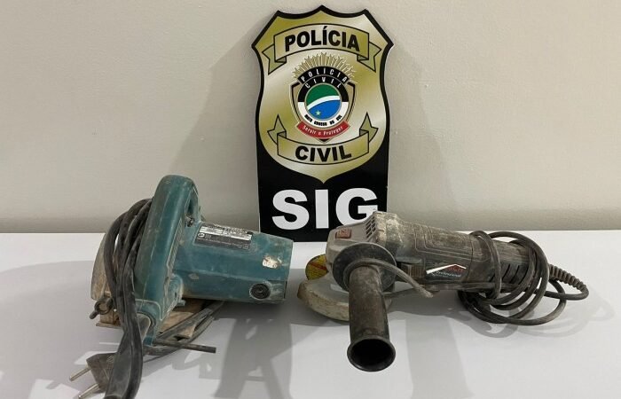 Polícia Civil de Nova Andradina identifica e prende suspeito de furto em construção.